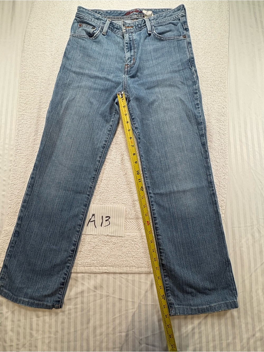 Vintage Eddie Bauer Blue Denim Mom Jeans Size 4 s High Rise Gorpcore 30x26